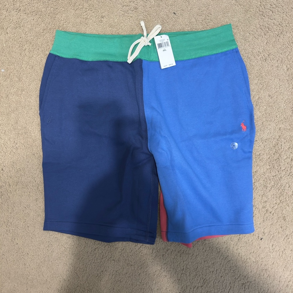 Polo Ralph Lauren Blue and Navy Athletic Shorts